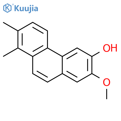 6-Hydroxy-7-methoxy-1,2-dimethyl-phenanthren structure