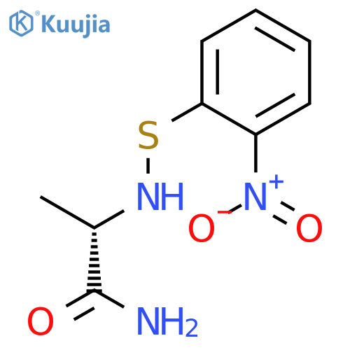 Propanamide, 2-[[(2-nitrophenyl)thio]amino]-, (S)- structure