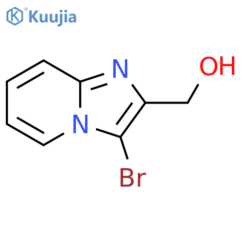 {3-bromoimidazo1,2-apyridin-2-yl}methanol structure