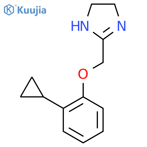 1H-Imidazole,2-[(2-cyclopropylphenoxy)methyl]-4,5-dihydro- structure