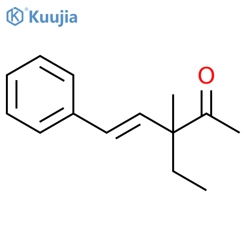 4-Penten-2-one, 3-ethyl-3-methyl-5-phenyl-, (E)- structure