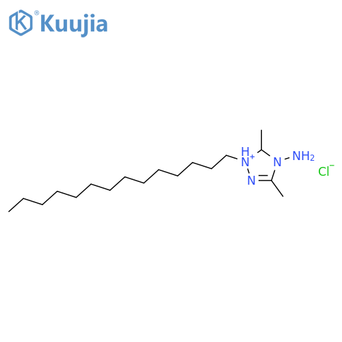 1H-1,2,4-Triazolium, 4-amino-3,5-dimethyl-1-tetradecyl-, chloride structure