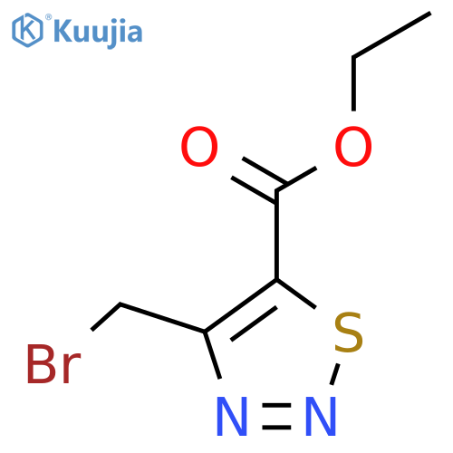 Ethyl 4-(bromomethyl)-1,2,3-thiadiazole-5-carboxylate structure