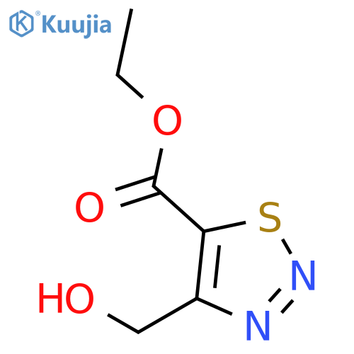 Ethyl 4-(hydroxymethyl)-1,2,3-thiadiazole-5-carboxylate structure