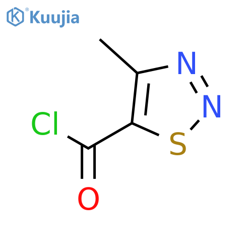 4-methyl-1,2,3-thiadiazole-5-carbonyl chloride structure