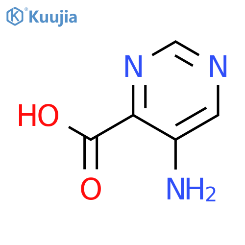 5-Aminopyrimidine-4-carboxylic acid structure