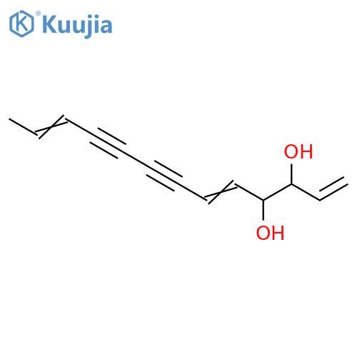 1,5,11-Tridecatriene-7,9-diyne-3,4-diol structure