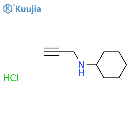 N-2-propyn-1-ylcyclohexanamine hydrochloride structure
