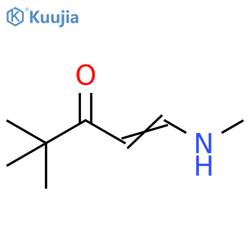 1-Penten-3-one, 4,4-dimethyl-1-(methylamino)- structure
