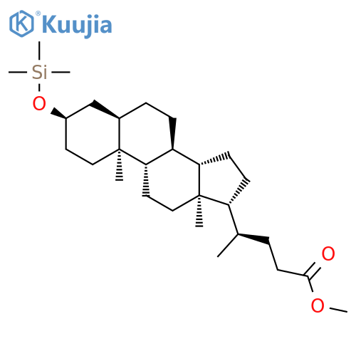 3α-(Trimethylsiloxy)-5β-cholan-24-oic acid methyl ester structure