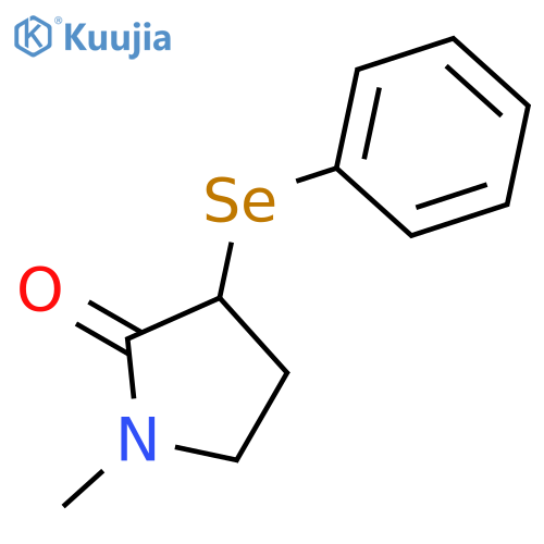 2-Pyrrolidinone, 1-methyl-3-(phenylseleno)- structure