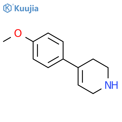 4-(4-Methoxyphenyl)-1,2,3,6-tetrahydropyridine structure