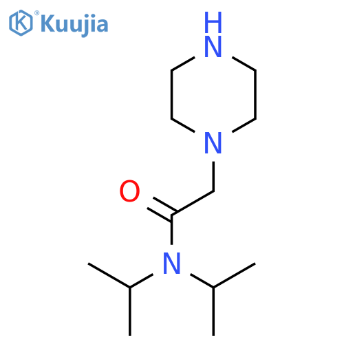 N,N-diisopropyl-2-(piperazin-1-yl)acetamide structure