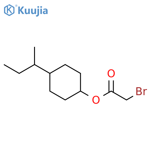 4-(butan-2-yl)cyclohexyl bromoacetate structure