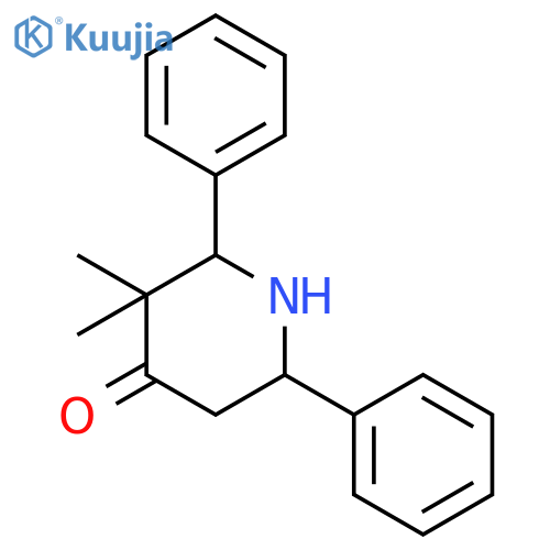 4-Piperidinone, 3,3-dimethyl-2,6-diphenyl- structure