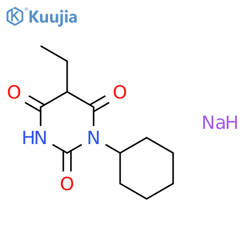 2,4,6(1H,3H,5H)-Pyrimidinetrione,1-cyclohexyl-5-ethyl-, sodium salt (1:1) structure