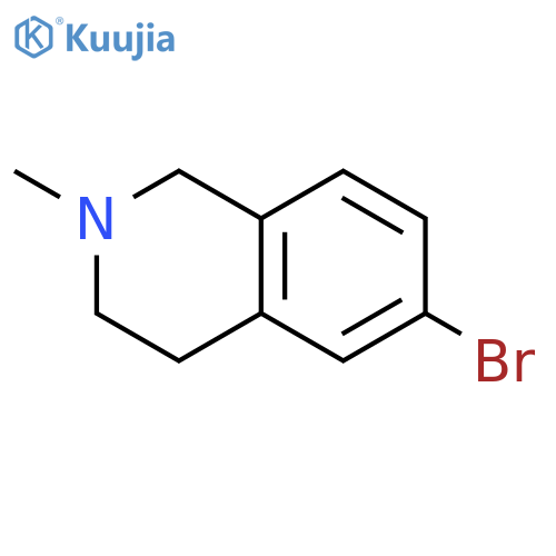 6-bromo-2-methyl-3,4-dihydro-1H-isoquinoline structure