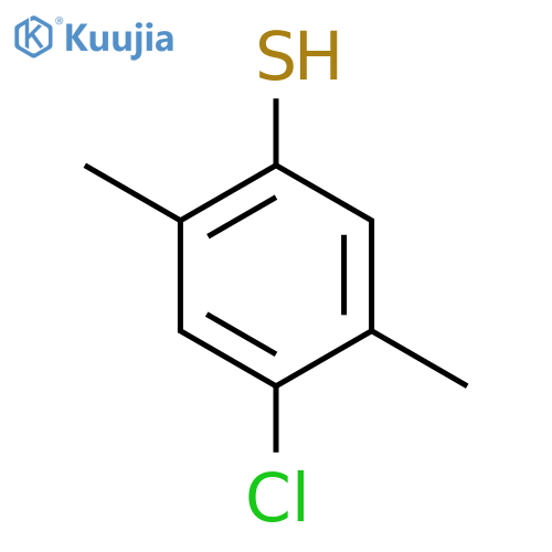 4-chloro-2,5-dimethylbenzene-1-thiol structure