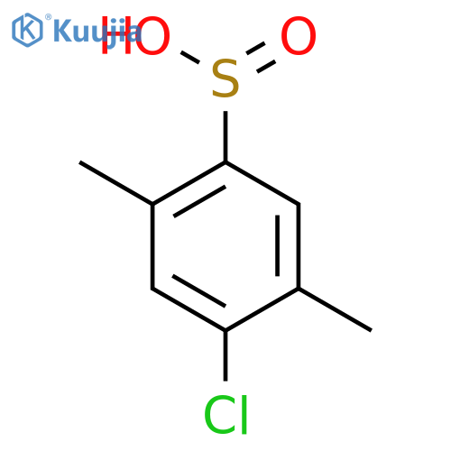 Benzenesulfinic acid, 4-chloro-2,5-dimethyl- structure