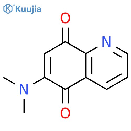 5,8-quinolinedione, 6-(dimethylamino)- structure