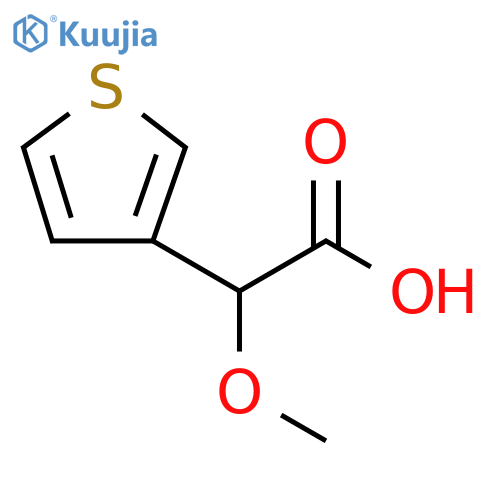 2-methoxy-2-(thiophen-3-yl)acetic acid structure