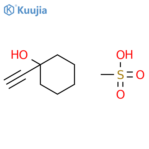 Cyclohexanol, 1-ethynyl-, methanesulfonate structure