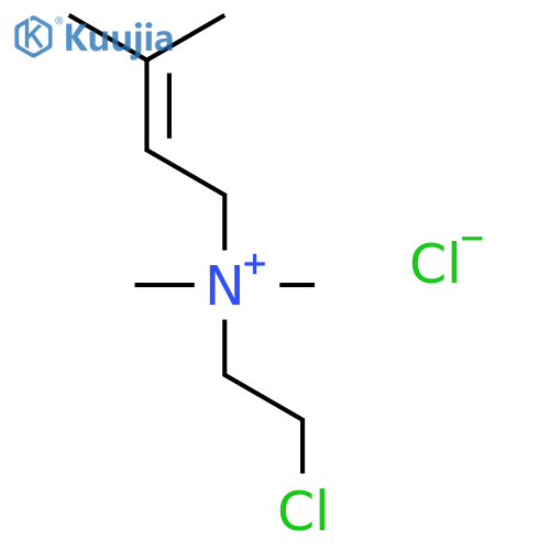 2-BUTEN-1-AMINIUM, N-(2-CHLOROETHYL)-N,N,3-TRIMETHYL-, CHLORIDE structure