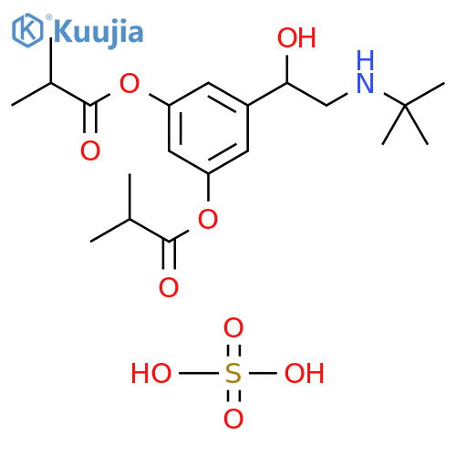 Propanoic acid, 2-methyl-,5-[2-[(1,1-dimethylethyl)amino]-1-hydroxyethyl]-1,3-phenylene ester,sulfate (salt) structure
