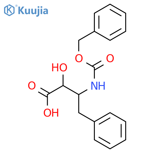 (2S,3R)-3-(((Benzyloxy)carbonyl)amino)-2-hydroxy-4-phenylbutanoic acid structure