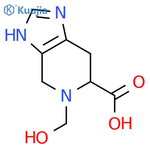 5-(hydroxymethyl)-3,4,6,7-tetrahydroimidazo[4,5-c]pyridine-6-carboxylic Acid structure