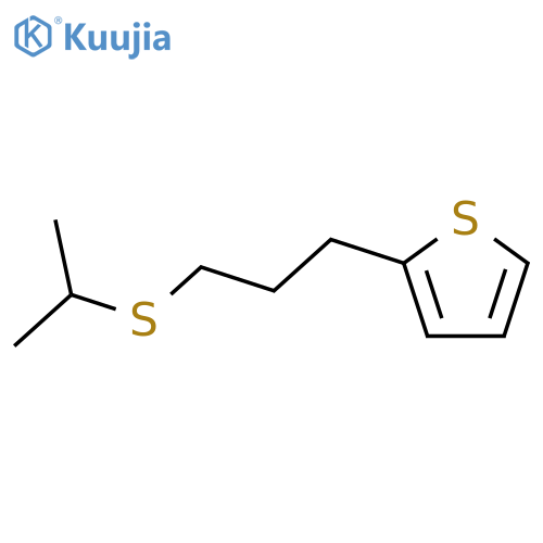 THIOPHENE, 2-[3-[(1-METHYLETHYL)THIO]PROPYL]- structure