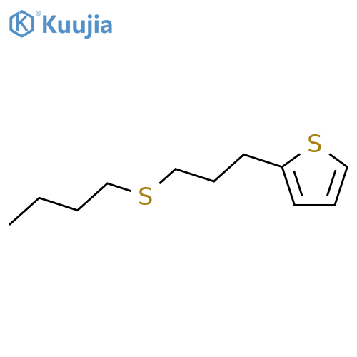 Thiophene, 2-[3-(butylthio)propyl]- structure