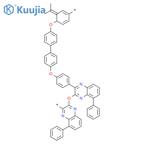 POLY[(PHENYLQUINOXALINEDIYL)OXY(PHENYLQUINOXALINEDIYL)-1,4-PHENYLENEOXY-1,4-PHENYLENE(1-METHYLETHYLIDENE)-1,4-PHENYLENEOXY-1,4-PHENYLENE] structure