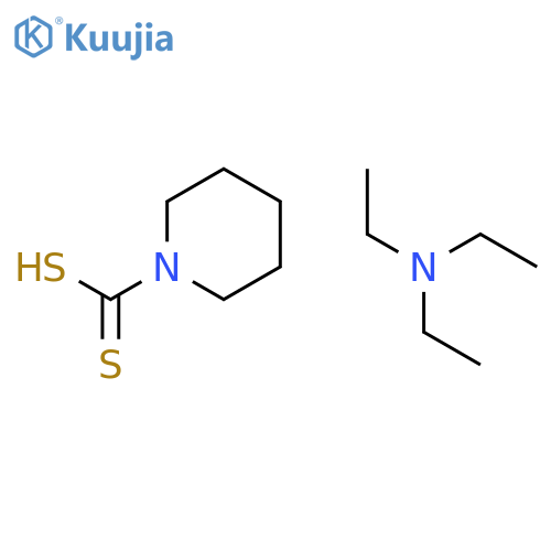 1-PIPERIDINECARBODITHIOIC ACID, COMPD. WITH N,N-DIETHYLETHANAMINE(1:1) structure