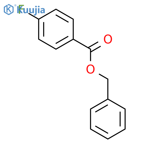 Benzoic acid, 4-fluoro-, phenylMethyl ester structure