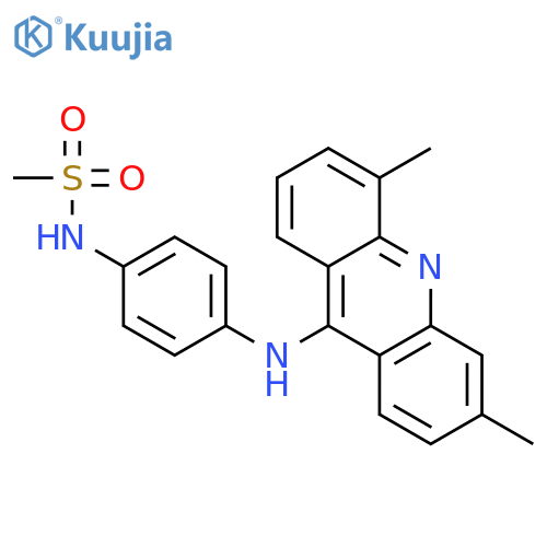 METHANESULFONAMIDE, N-[4-[(3,5-DIMETHYL-9-ACRIDINYL)AMINO]PHENYL]- structure