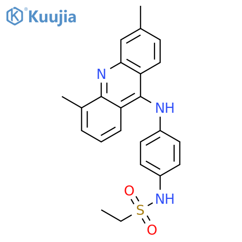 Ethanesulfonamide, N-[4-[(3,5-dimethyl-9-acridinyl)amino]phenyl]- structure