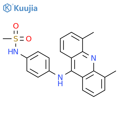 Methanesulfonamide, N-[4-[(4,5-dimethyl-9-acridinyl)amino]phenyl]- structure