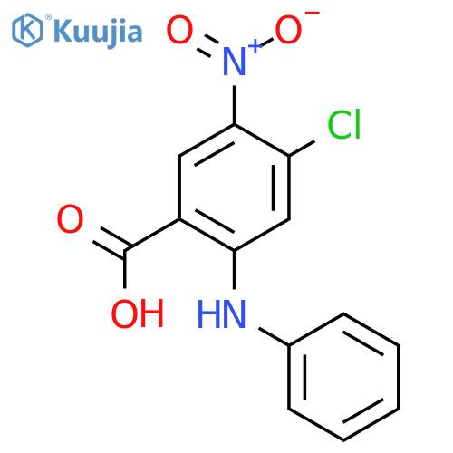 Benzoic acid, 4-chloro-5-nitro-2-(phenylamino)- structure