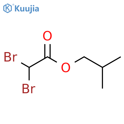 Acetic acid, dibromo-, 2-methylpropyl ester structure