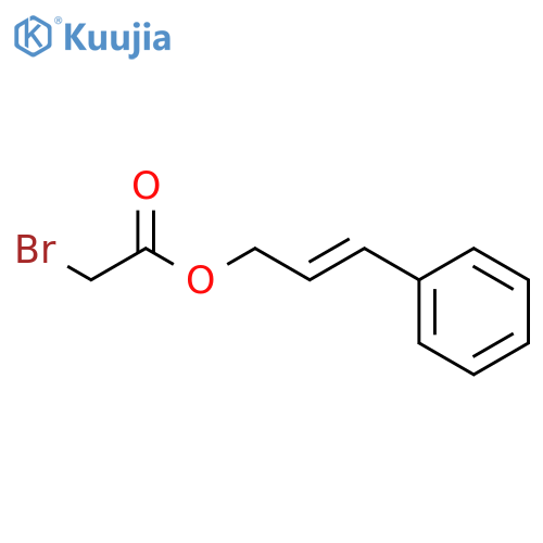 Acetic acid, bromo-, 3-phenyl-2-propenyl ester structure