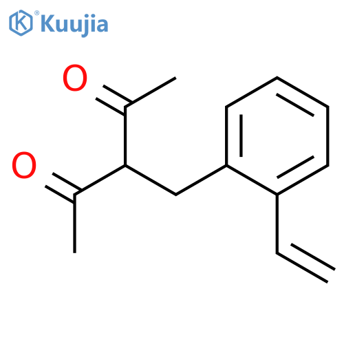2,4-Pentanedione, 3-[(ethenylphenyl)methyl]- structure