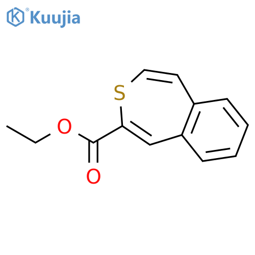 3-Benzothiepin-2-carboxylic acid, ethyl ester structure