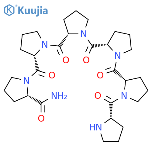 L-Prolinamide, L-prolyl-L-prolyl-L-prolyl-L-prolyl-L-prolyl- structure