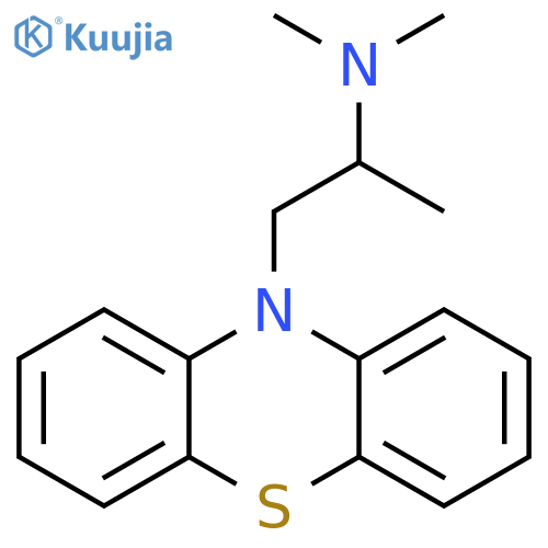 dimethyl1-(10H-phenothiazin-10-yl)propan-2-ylamine structure