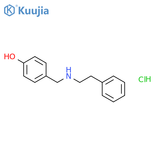 4-{[(2-phenylethyl)amino]methyl}phenol hydrochloride structure