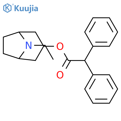 Benzeneacetic acid, α-phenyl-, (3-endo)-8-ethyl-8-azabicyclo[3.2.1]oct-3-yl ester structure
