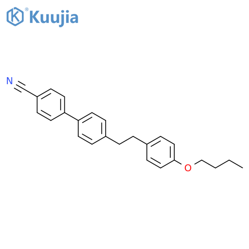 [1,1'-Biphenyl]-4-carbonitrile, 4'-[2-(4-butoxyphenyl)ethyl]- structure
