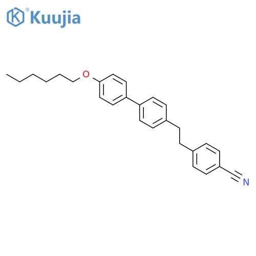 Benzonitrile, 4-[2-[4'-(hexyloxy)[1,1'-biphenyl]-4-yl]ethyl]- structure