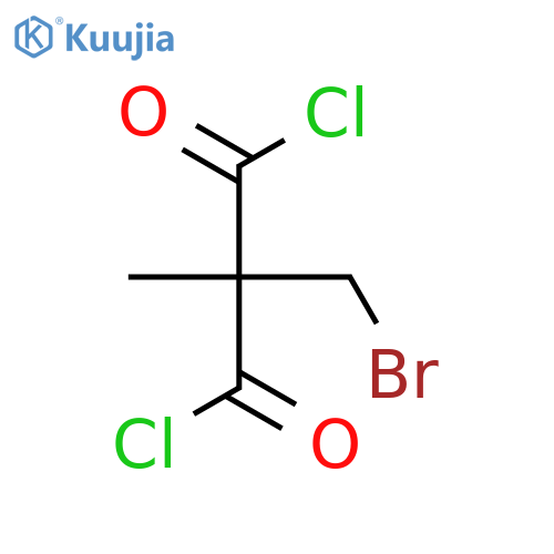 Propanedioyl dichloride, (bromomethyl)methyl- structure